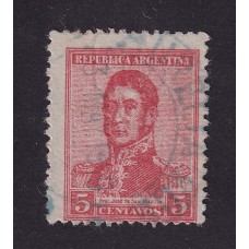 ARGENTINA 1918 GJ 478 ESTAMPILLA USADA FILIGRANA SERRA BOND U$ 18